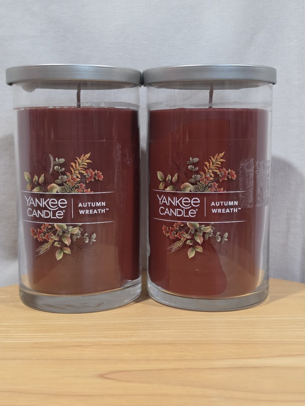Yankee Candle Autumn Wreath 14.25oz Candles Lot of 2 New🍂